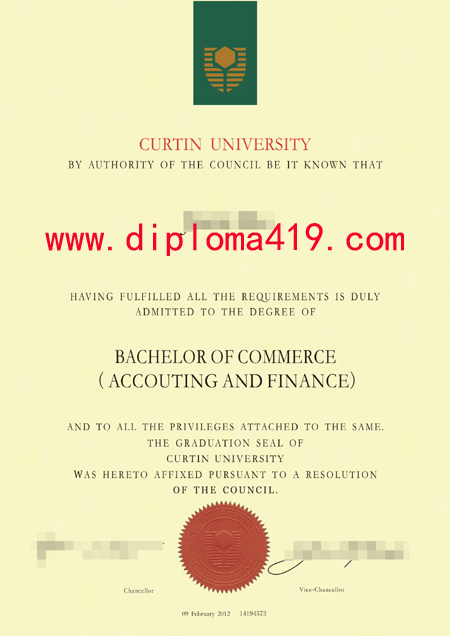 Curtin University fake degree/Curtin University fake certificate/buy diploma