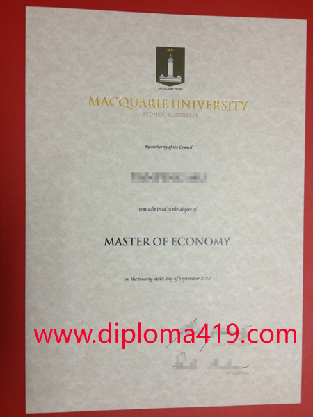A fake Macquarie University diploma/fake degeree/buy diploma