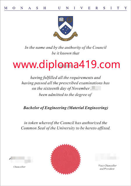 Monash University fake degree/Monash University Certificate fake diploma/buy diploma