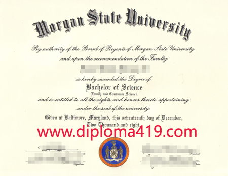 Morgan State University fake degree/Morgan State University fake diploma/buy fake certificate