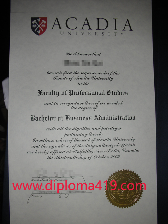 Acadia University fake degree/buy dergee