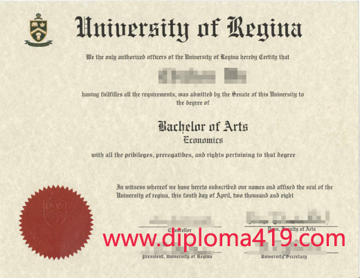 University of Regina phony diploma.jpg University of Regina fake diploma/University of Regina fake degree/buy certificate