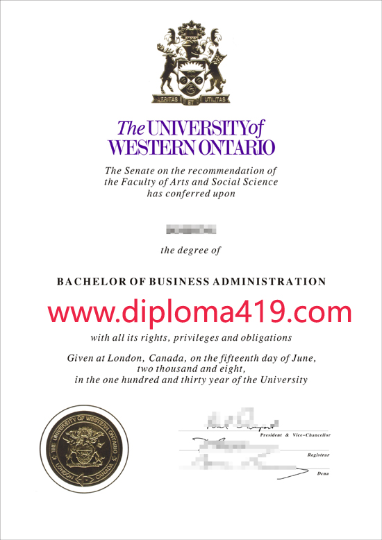 Western University fake degree/buy diploma