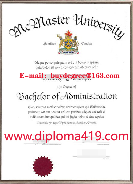McMaster University fake diploma/buy diploma