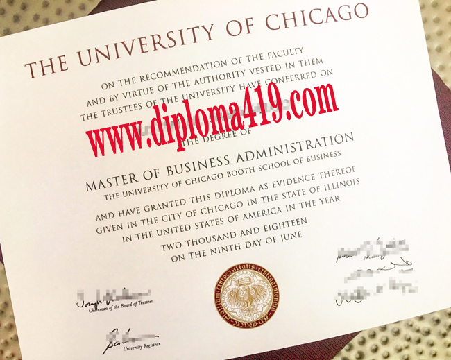 The University of Chicago fake degree/The University of Chicago fake diploma/buy certificate