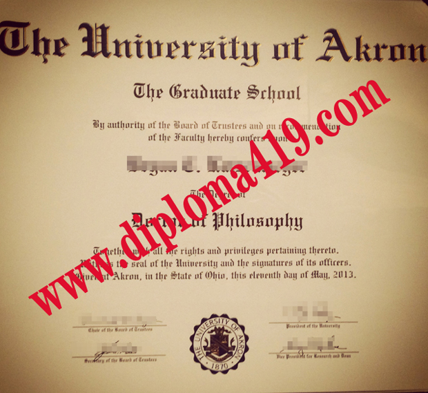 University of Akron fake degree/University of Akron fake diploma