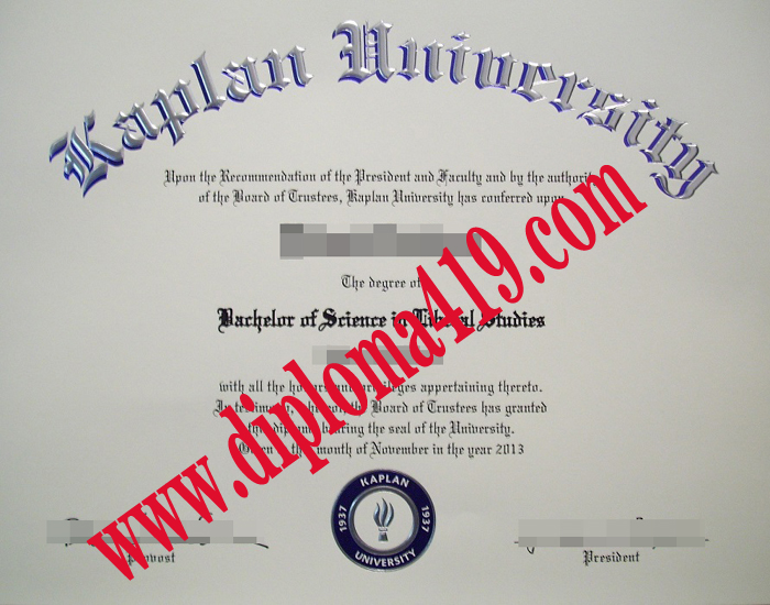 Kaplan University fake diploma/KU fake dergee