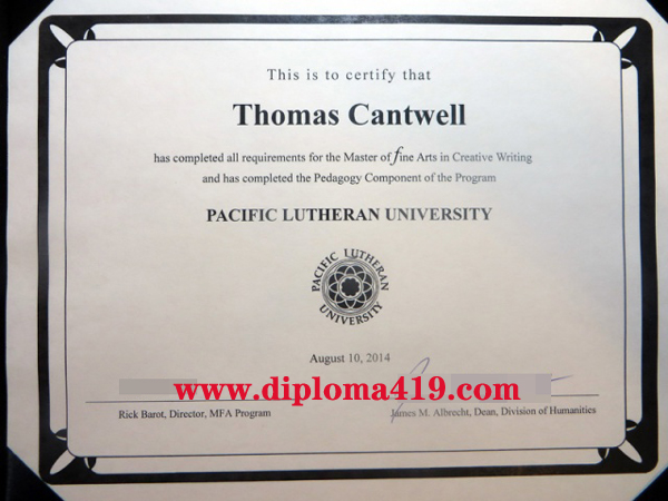Pacific Lutheran University fake diploma/Pacific Lutheran University phony diploma/buy degree