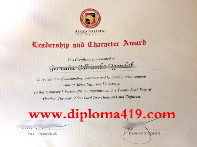 Africa Nazarene University fake degree.jpg